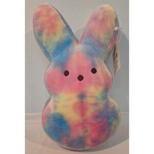 Peeps Tie Dye Bunny Plush Stuffed Animal Easter Soft Toy Pastel